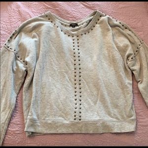 RAILS Gray Studded Sweater